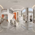 Stylish Beauty Salon Interior Design With Modern Chairs Mirrors Shelves And Warm Lighting