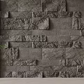Natural Stone Wall Panel Design With Textured Surface And Irregular Pattern