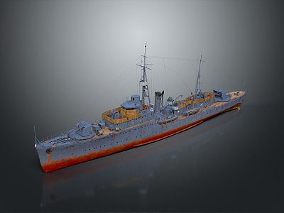 Modern Warship Ship Warship 3d model