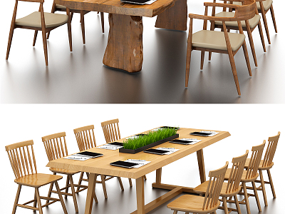 Nordic Conference Table and Chair Conference Table and Chair Conference Table and Chair Combination model