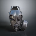 Military Tactical Weapon Gas Mask With Metallic Lens And Protective Filter Design