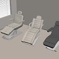 Modern Treatment Beds In Interior With Wooden Floor And Window