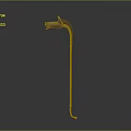 Vintage Copper Cane With Hand Shaped Top Decoration And Classic Ornamental Design