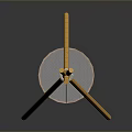Yellow Tripod Portable Table with Decorative Crown Top and Round Tray Stand