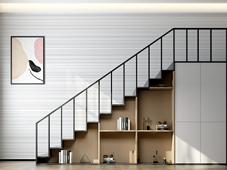 Modern Storage Cabinet Stair Cabinet Stair Cabinet 3d model