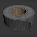 Fiberglass Mesh Adhesive Tape Roll With White Surface And Brown Core