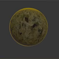 Decorative Textured Sphere With Multicolored Mosaic Pattern And Artistic Design