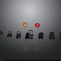 Different Types of Modern Weapon Models With Various Designs And Accessories