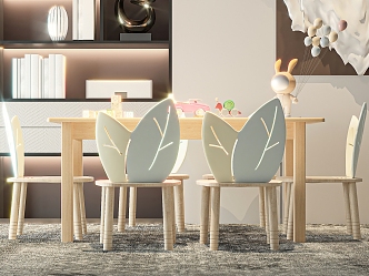 Children's tables and chairs 3d model