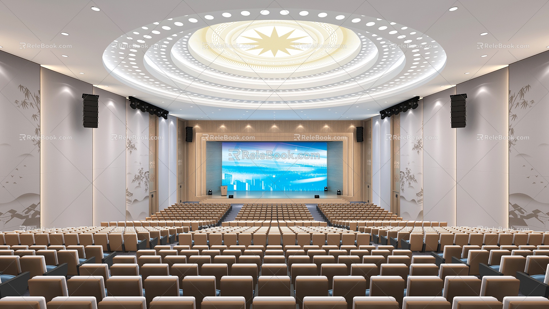 Modern Conference Hall Academic Lecture Hall 3d model