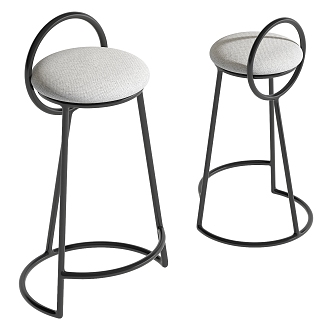 Modern Bar Chair 3d model