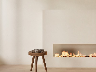 Simple Side Table Fireplace model