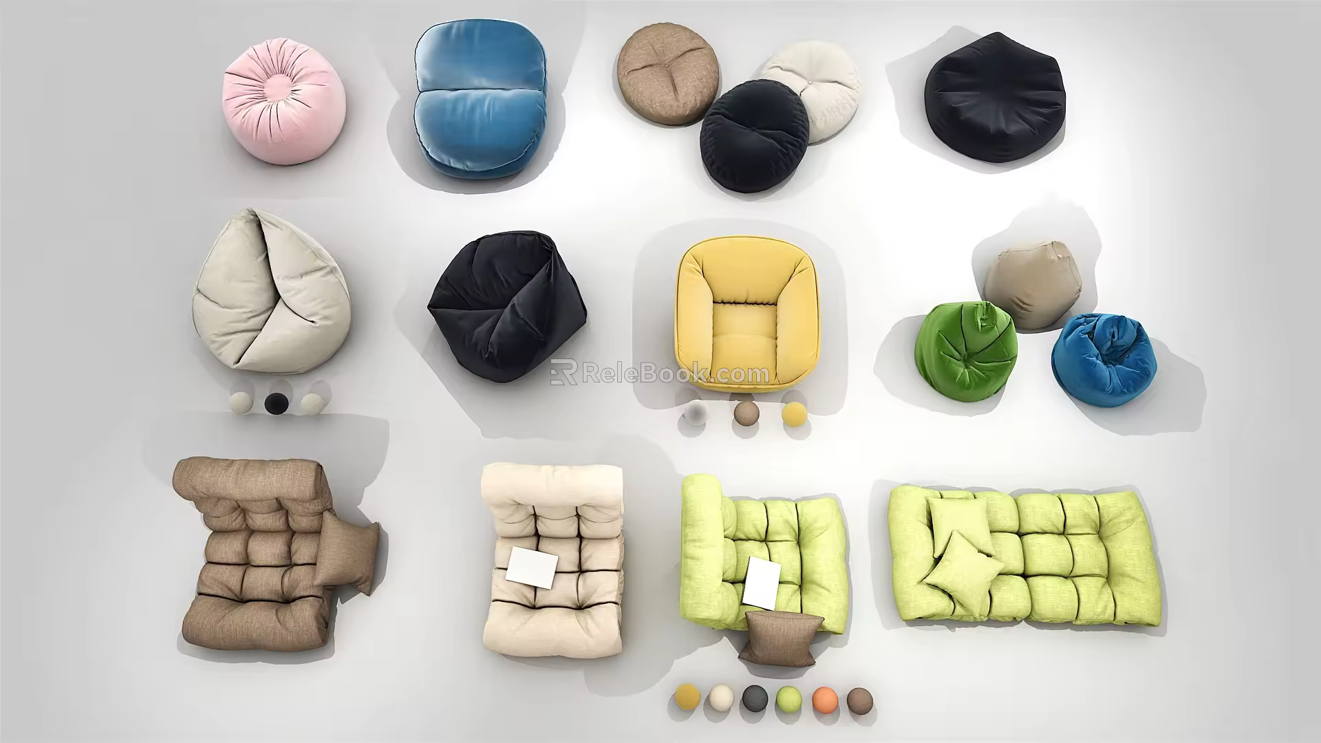 Modern Lazy Sofa 3d model