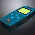 Blue Handheld Electronic Device With Digital Display Screen And Control Buttons 3d model