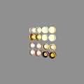 Stylish Wall Lamps With Diverse Glass Patterns And Metallic Accents