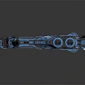 Modern Spaceship Spacecraft 3d model