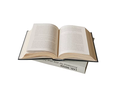 Modern Unfolding Book Ornaments 3d model