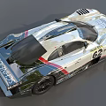 White Race Car With Number 62 Sleek Design Rear Wing And Manthey Sponsorship