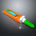 Fresh Mint Flavor Toothpaste In Orange Tube With Green Cap For Daily Use