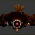 Muscular Turkey Like Flying Animal With Red Wattle Wearing Cap And Yellow Claws