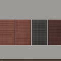 Tile Decorated Background Wall With Four Multi Colored Panel Sections Design 3d model
