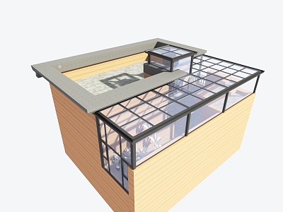 Modern sun room aluminum alloy sun room closed doors and windows model