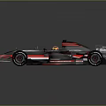 McLaren Black Red Race Car With Streamlined Aerodynamic Design And Sporty Look