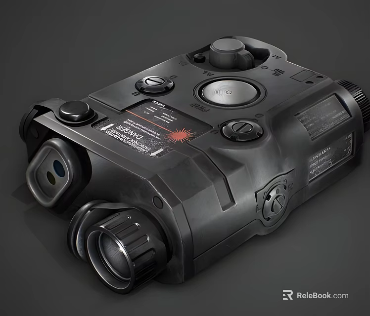 Weapon Thermal Scope with Tactical Design Multiple Knobs and Thermal Imaging Lens 3d model 