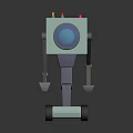 Robot Assistant Small Robot Butler Robot Butler Figure Game Figure 3d model