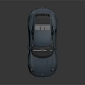 Blue Sports Car With Sleek Design Rear Spoiler Alloy Wheels And Shiny Exterior