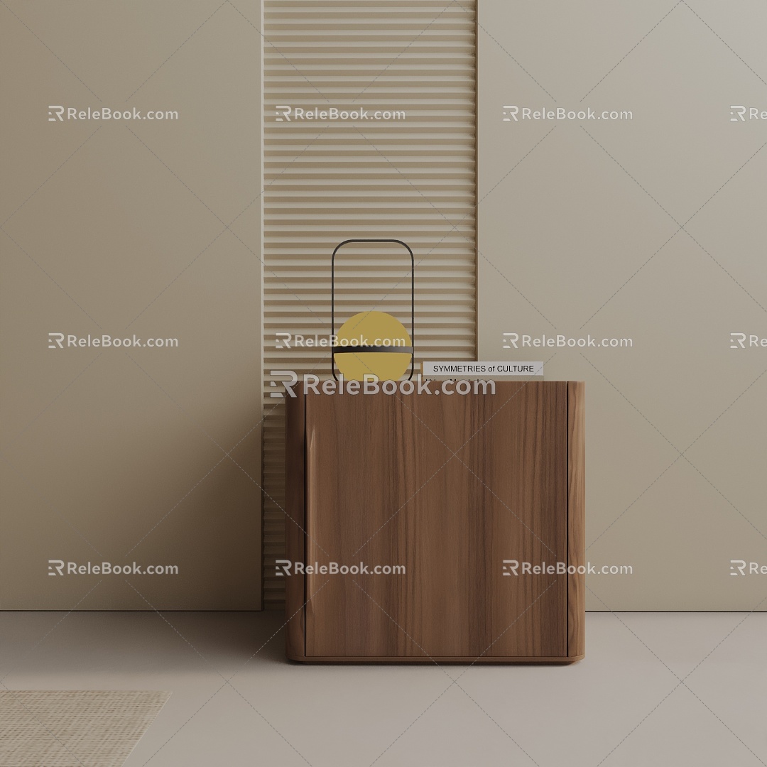 Modern Bedside Cabinet 3d model