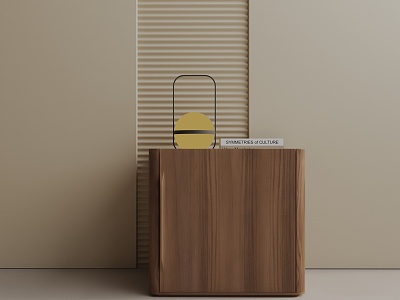 Modern Bedside Cabinet 3d model