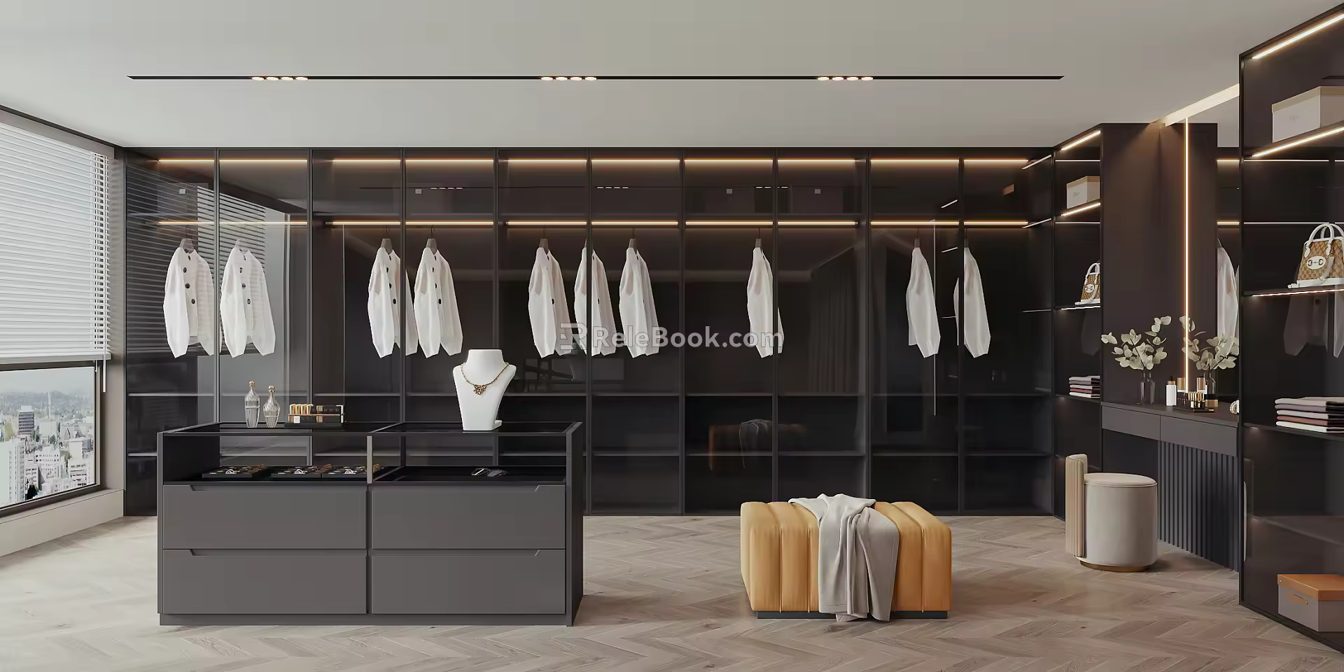 Modern Cloakroom 3d model
