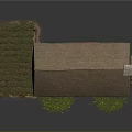 Traditional Stone Wood House with Chimney Wooden Windows Porch and Shingle Roof