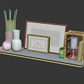 Modern Decorative Household Items With Mirrors Candle Reed Diffuser And Wooden Box
