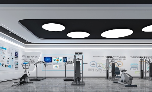 Modern Exhibition Hall Hospital Exhibition Hall Hospital Medical Equipment Exhibition Hall Hospital Rehabilitation Training Exhibition Hall Children's Science and Technology Exhibition Hall 3d model