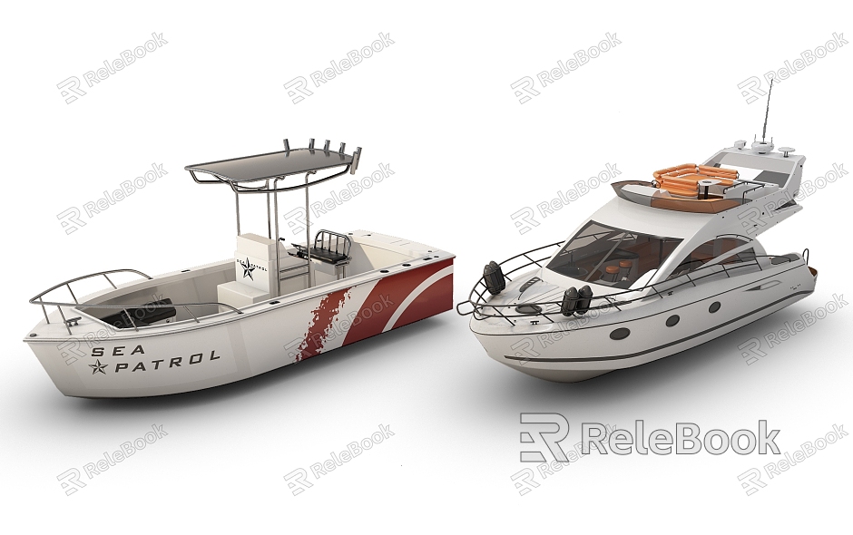 Modern Yacht Boat Yacht model