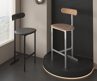 Modern Bar Chair Bar Chair Bar Stool 3d model