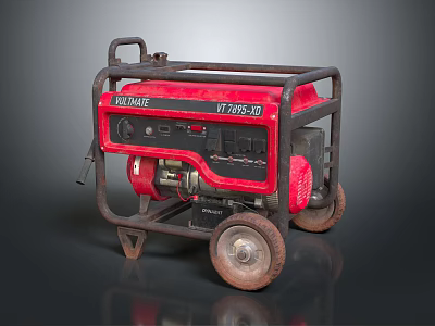 MAXTRUE MT7000E-D Portable Generator With Wheels For Reliable Power Supply 3d model