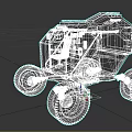 EX Off Road Vehicle With Rugged Design Large Wheels And Gray Exterior