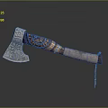 Tomahawk Axe Wooden Axe Handle Axe Mountain Axe Chopping Wood Axe Chopping Wood Axe Magic Axe 3d model