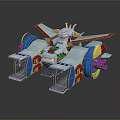 Modern Sci-Fi Car Sci-Fi Weapon Sci-Fi Battle Car Soldiers 3d model