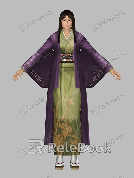 Cartoon Japanese beauty Japanese beauty woman kimono woman woman girl ancient cartoon animation film model