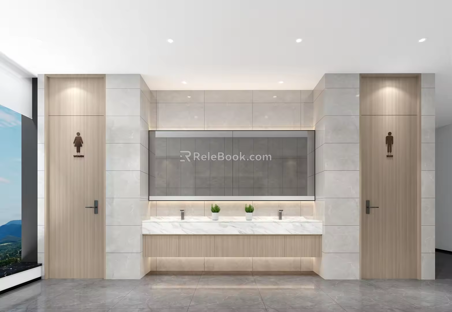 Public toilet 3d model