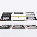 modern calculator computer 3d model