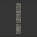 Gray Green Textured Stone Blocks With Stacked Structure And Natural Surface 3d model