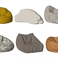 Colorful Bean Bag Chairs With Various Styles And Comfortable Design For Living Room
