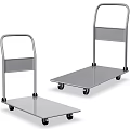 Durable Metal Platform Hand Trucks For Efficient Hardware Tool Transport 3d model