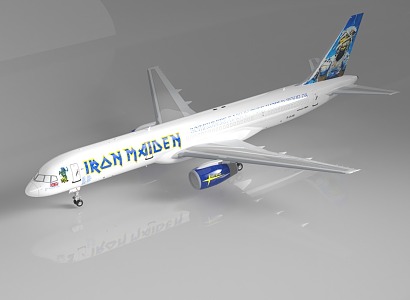 modern aircraft 3d model