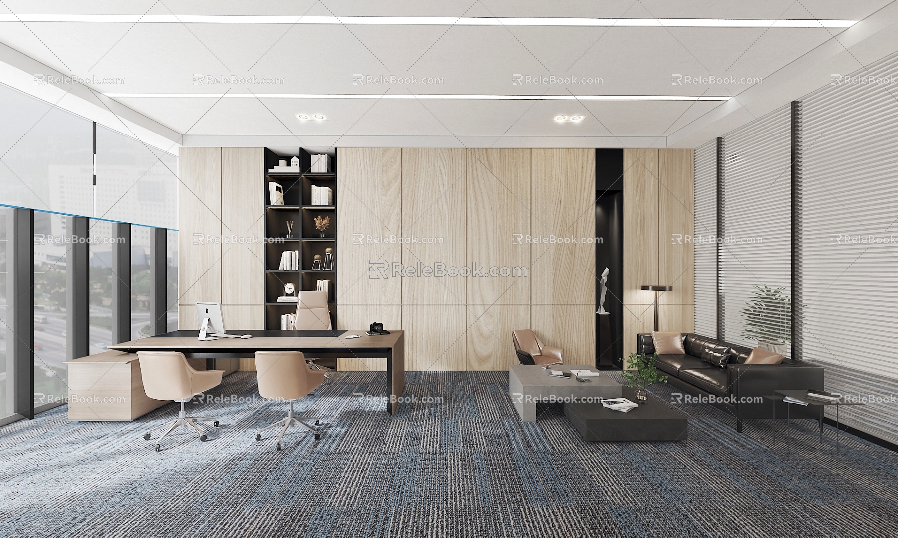 Modern Office High-rise Office 3d model